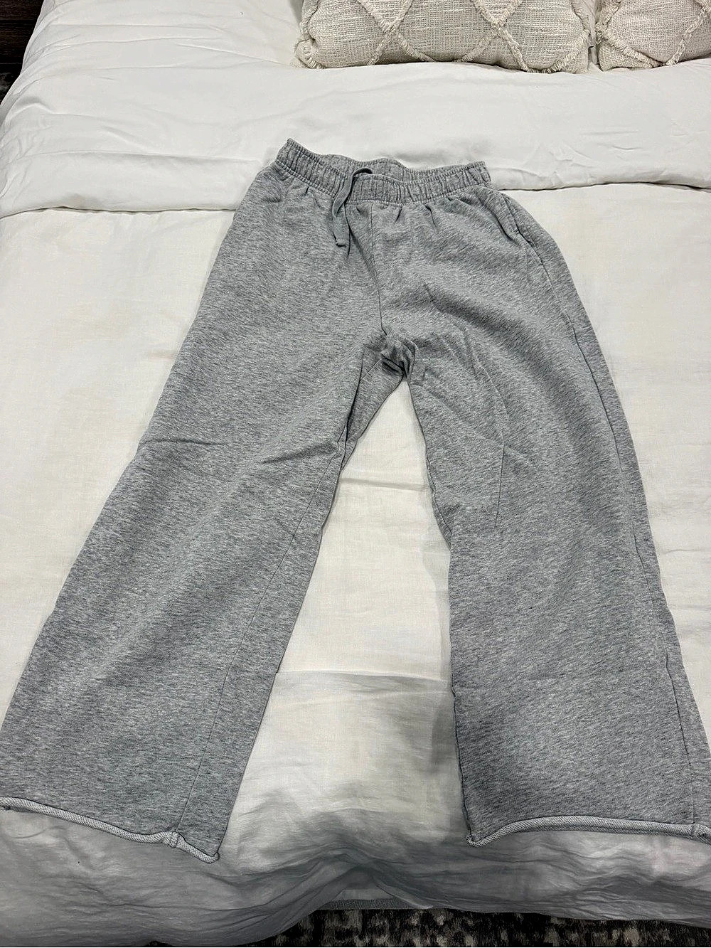 Gap VintageSoft Baggy Wide-Leg Sweatpants Gray Small